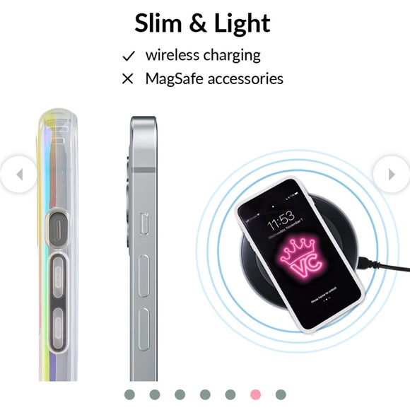 NIB Velvet Caviar White Opal iPhone 12/ 12Pro Case - Picture 3 of 15